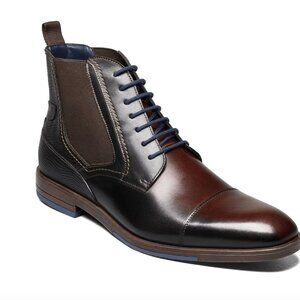 Stacy Adams Men's "Rafferty" Brown Cap Toe Lace Up Boots Size: 11 M